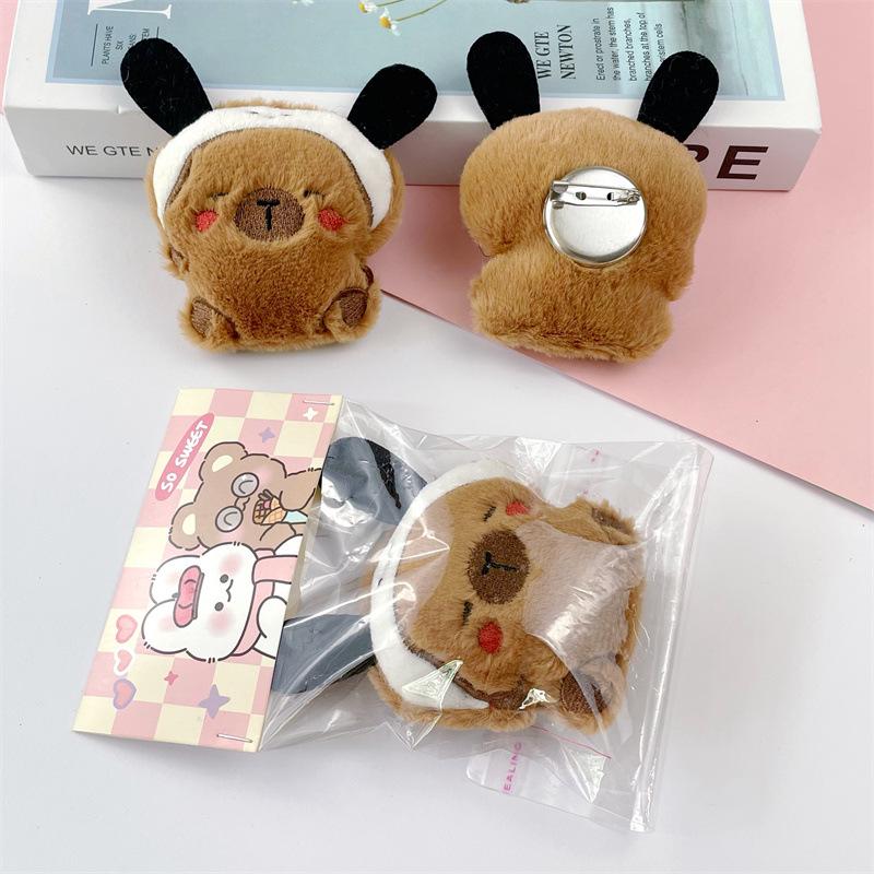 Capybara Charm Pendant: Cute Sanrio Headgear & Children's Accessories