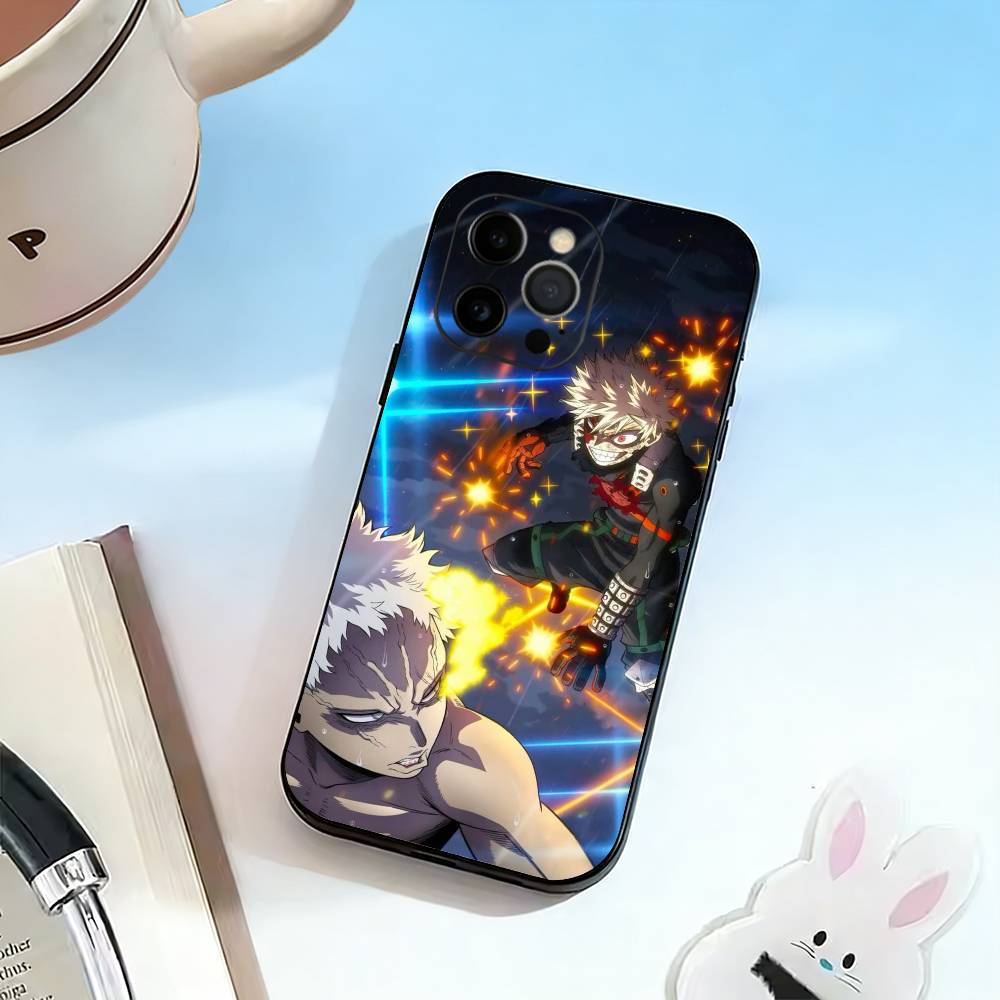 Katsuki Bakugo H-Hero Academia Phone Case Silicone Soft For IPhone 17 16 15 14 13 12 11 X XR Plus Pro Max Plus