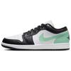 Air 1 Low Green Glow Erkek Spor Ayakkabı Beyaz Siyah 553558-131