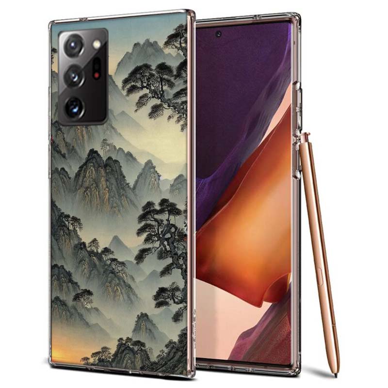 Chinese Style ink Painting Art Phone Case for Samsung A55 A35 A25 A15 A07 A05S A16 A17 A26 A36 A37 A56 A57 Galaxy Note 20 10 A50