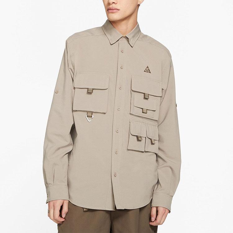 Nike Jacket Spring Men's Khaki (Unisex) Jackets DB1014 087