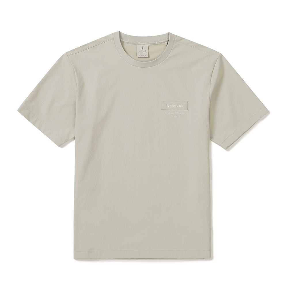 [Snowpeak] Lago Air Short Sleeve T-shirt Light Beige (S25MMTTS26)