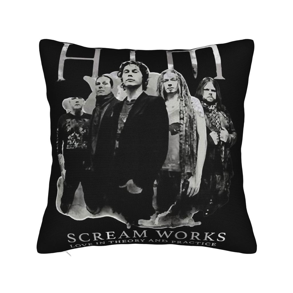 Pillow Cover Him Ville Valo Band Razorblade Romance Funny Pillow Case For Sofa Home Decoration Pillowcases