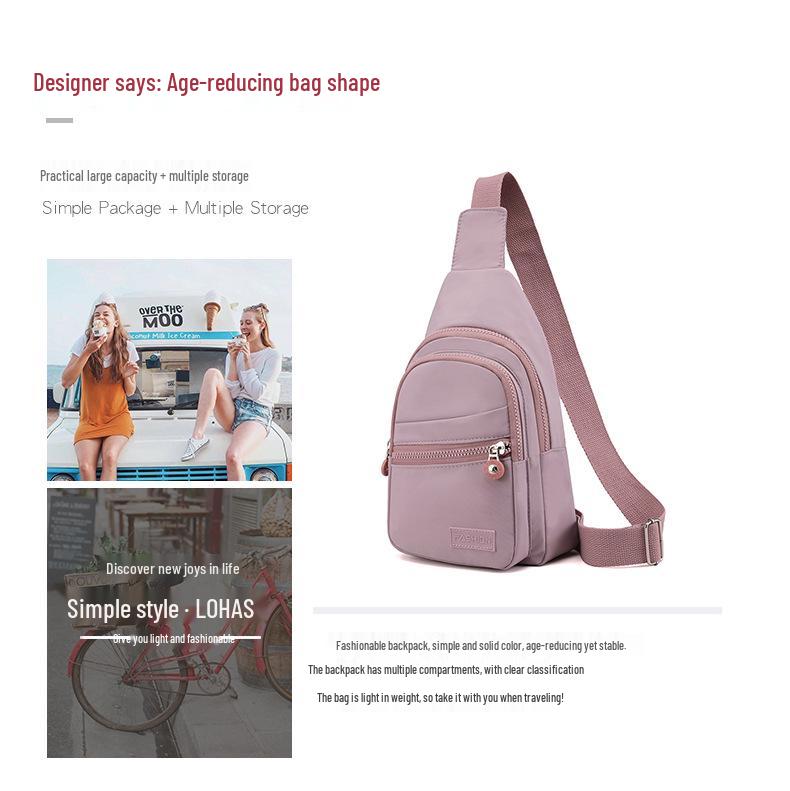 Dámská trendy cestovní taška přes hruď: Všestranná tištěná crossbody pro sport a volný čas