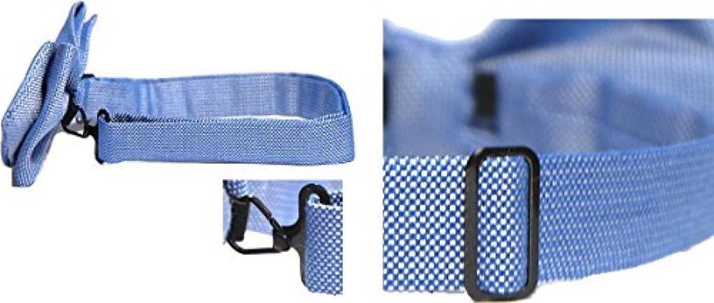 [D+Arts] Bow Tie, Silk Linen, Plain, Kyoto Nishijin Weave, Made in Japan, Simple Fastener (Red)