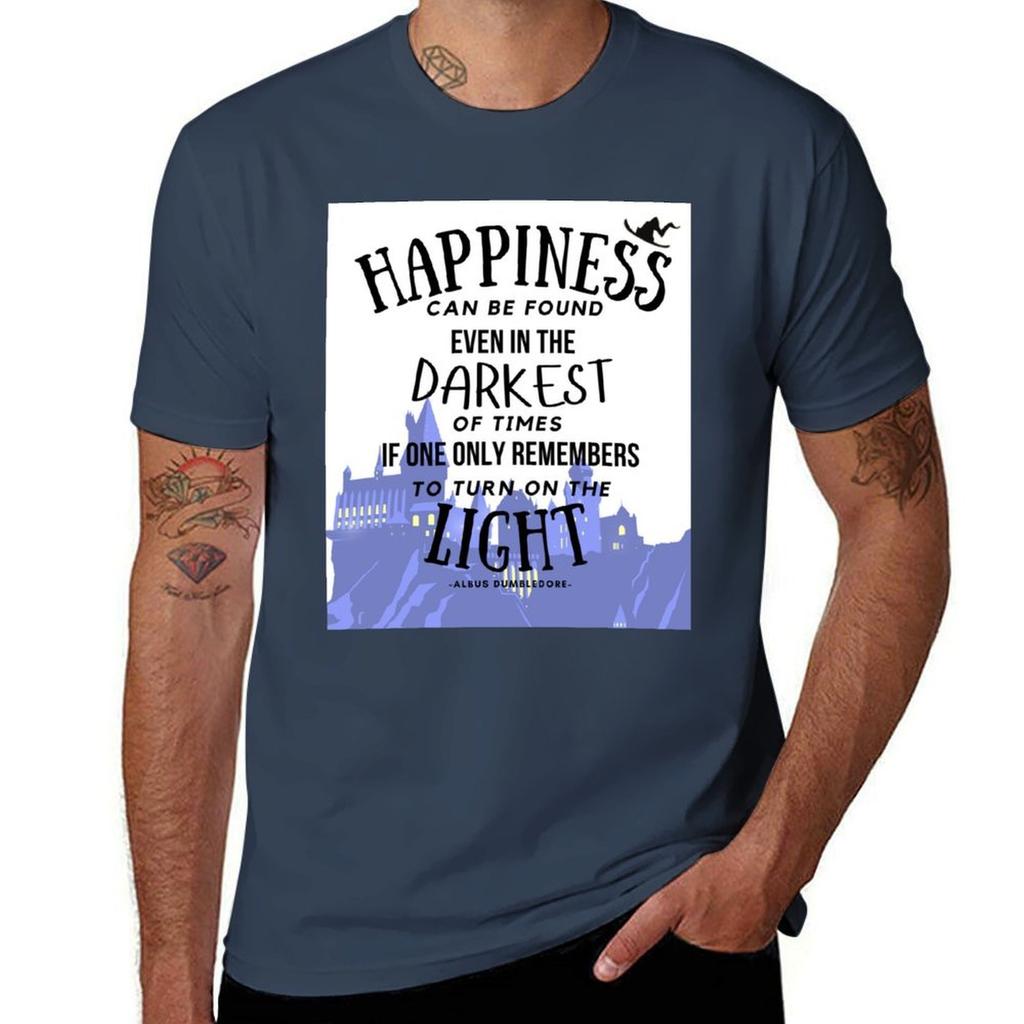 Happiness Can Be Found Even In The Darkest Of Times Tshirt High Elasticity Sports Tee Shirt