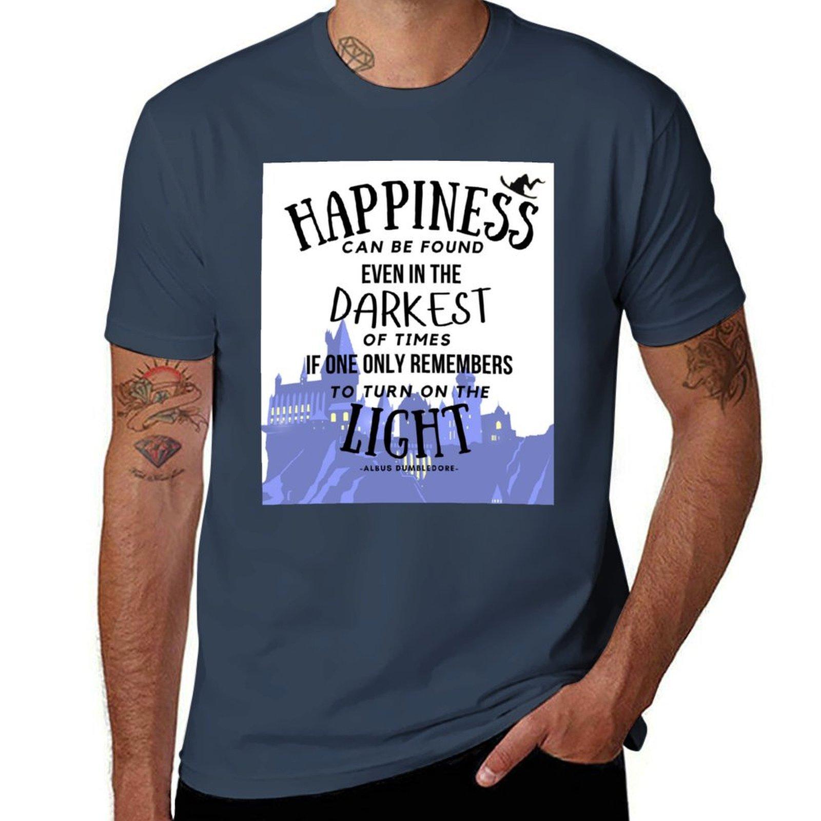 Happiness Can Be Found Even In The Darkest Of Times Tshirt High Elasticity Sports Tee Shirt S