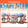Charming 9cm Zero Two World Rem And Ram Cartoon Statues For Anime Lovers