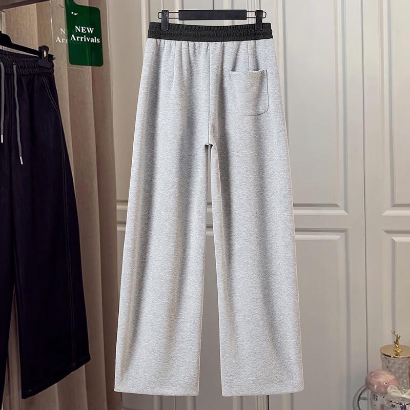Women's Color Block Elastic Waist Sporty Drawstring Pants