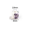 20pcs 8mm Flower Patterns Square Ceramic Beads Big Hole Porcelain Loose Beads For Jewelry Making DIY Bracelets Necklace Findings