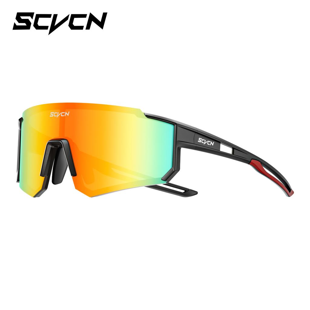 SCVCN Road Photochromic Cycling Glasses Sports Sunglasses Outdoor Cycling MTB Bike Glasses UV400 Men and Women Hiking Windproof 7