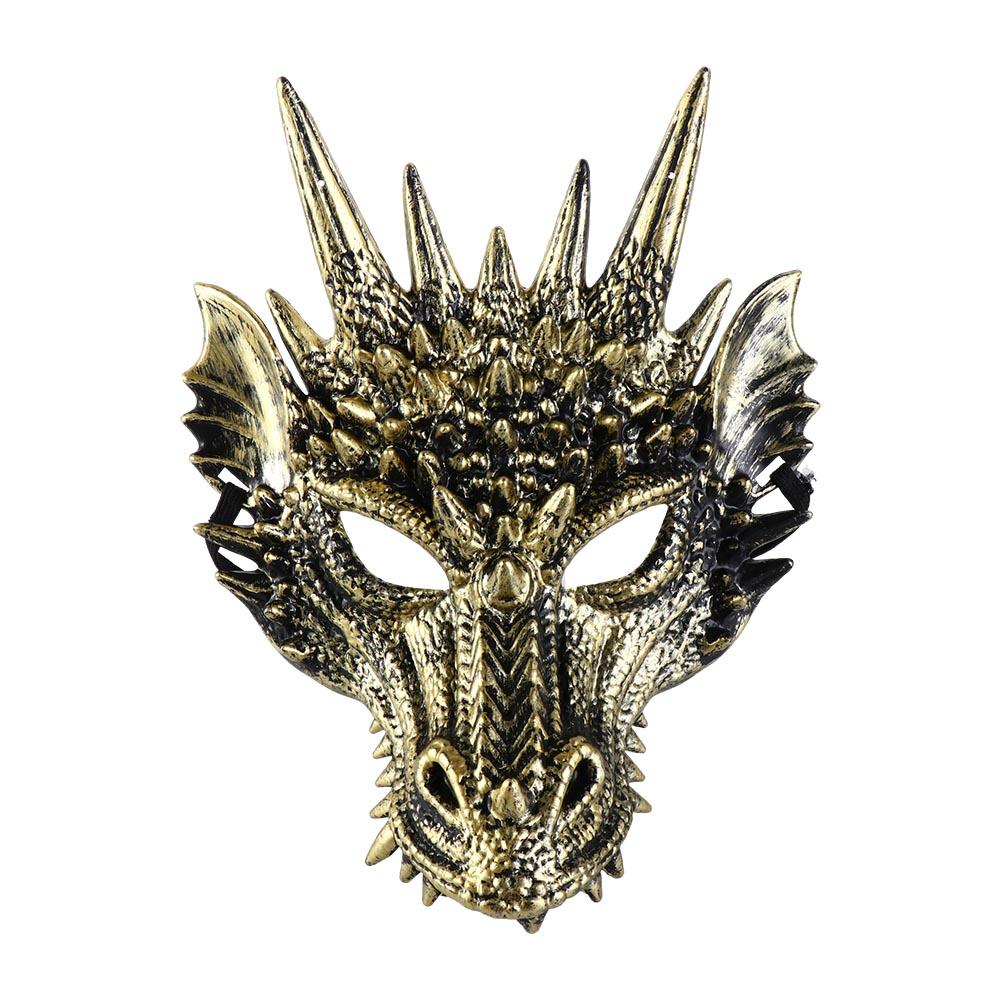 For Men Face Mask Halloween New Year Decoration Dinosaur Party Accessories Anime Mask Dragon Mask Masquerade Cosplay Prop