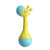 Cross-Mirror Rocket Baby Rattle Teether: Cute Soothing Toy for Newborns and Early Education