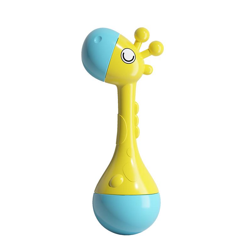 Newborn Baby Hand Rattle Soothing Maraca - Visual Tracking & Grip Training, Early Education Toy for Ages 0-1