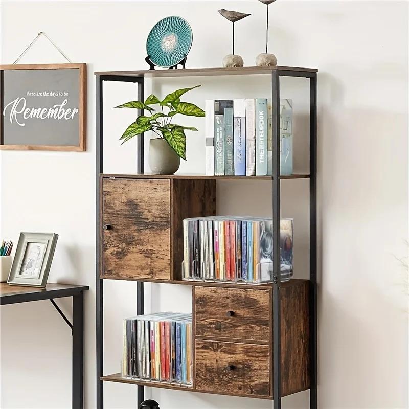 Transparent DVD/CD Storage Rack Space Saving Manager - Easy View Storage Rack for Home Office and Entertainment