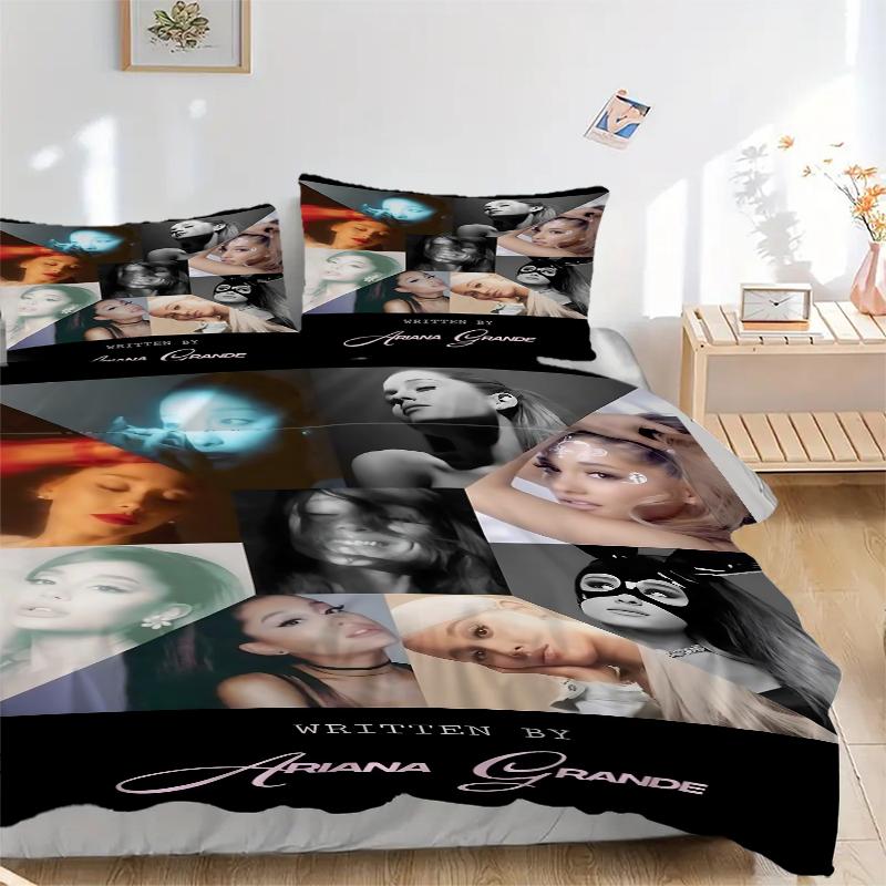3Pcs Ariana Grande'S Artistry Bedding Sets For All Sizes New 3D Printed Bed Cover Comforter Duvet Cover Pillowcase Bedroom Decoration