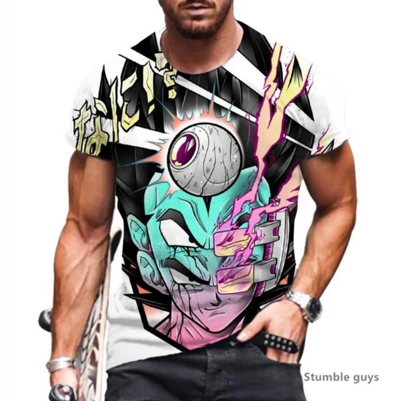 

2026 Men s Quick Dry Anime Dragon Ball T-shirt Unisex Goku Kakarot Vegeta Super Saiyan Oversized TshirtShort Sleeve XXS