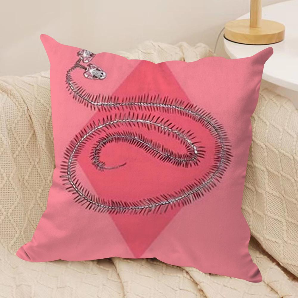 Band S-Sir Chloe Cushion Cover Soft Plush Fabric Double-Sided Printed Sofa Cushion Cover for All Seasons Home Decor Gift