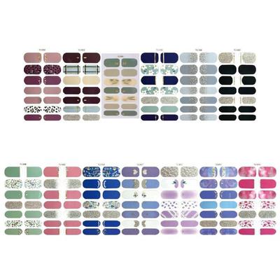 Stickers Nail Art Wraps Manucure DIY Bandes de Vernis à Ongles pour Décorations Nail Art