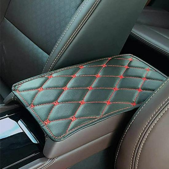 Universal Leather Auto Center Console Armrest Pad Car Seat Box Cover Protector