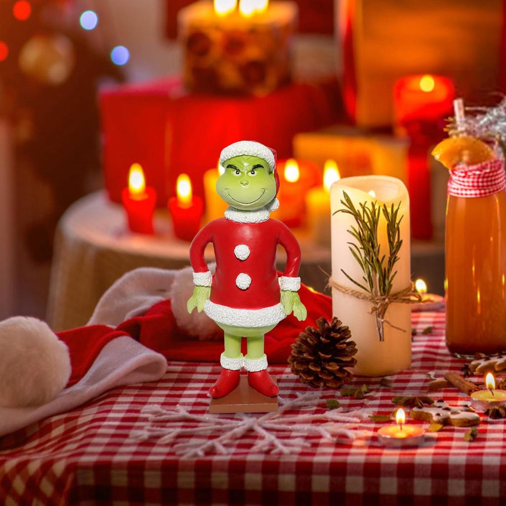 Vánoční ozdoby z pryskyřice, sváteční kreslené ozdobné dekorace, dárkové modely