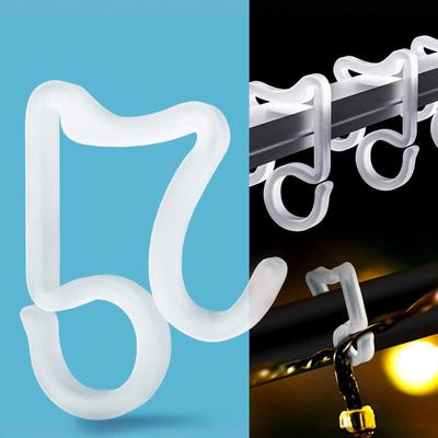 Christmas Light Clips Outdoor, 100 Pack Holiday Light Clips, for Outside String Lights Hanging Roof Icicle Lights HY