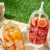 Transparente Eismaschine, Flaschenart kontaktloser Druck-Eiskessel Eisunterdrücker Glas-Kessel (mit Stroh) Eiswasserflaschen