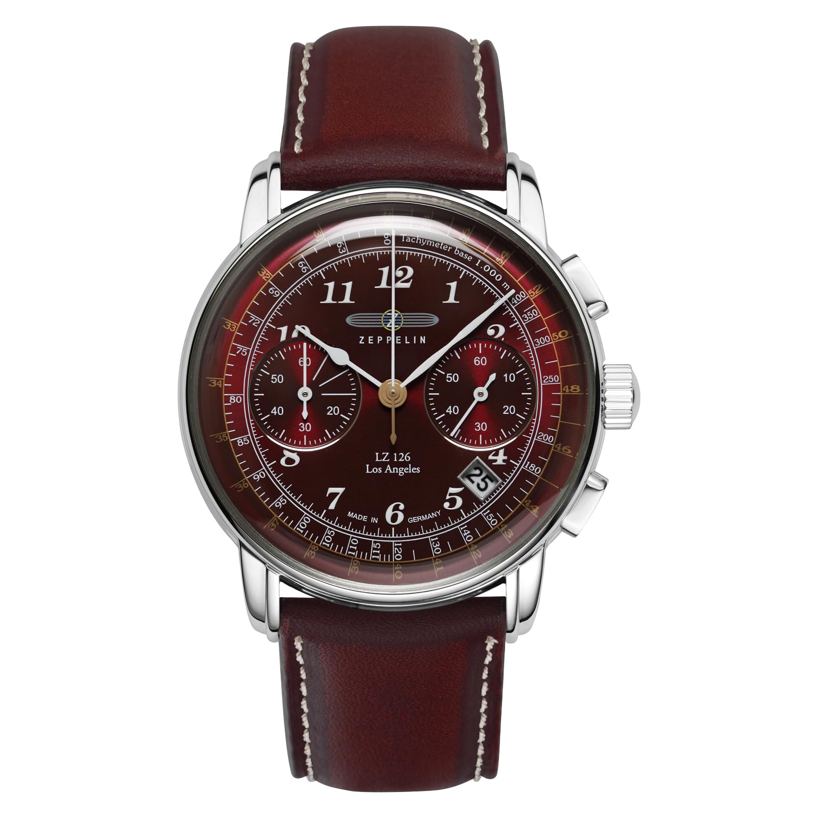 

Zeppelin LZ126 Los Angeles Casual Watch 7614-6 Men s Red [Used]