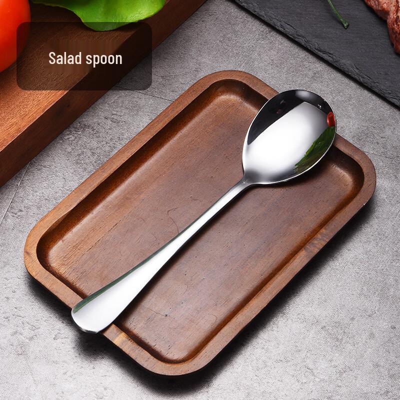 

Wutuo Stainless Steel Bent Handle Hanging Salad & Soup Spoons, Set of 4