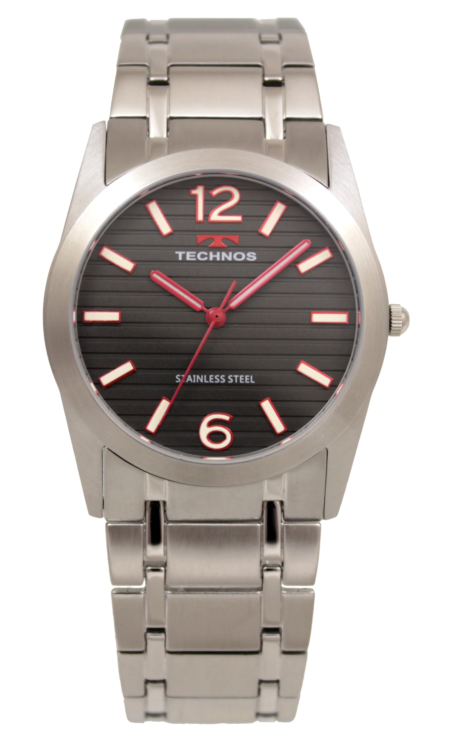 

[Technos] 3 Hand Watch T9C15SE Men s Silver