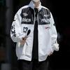 Hip-hop American stand-up collar jacket trendy brand autumn and winter street fried street locomotive leather jacket men's and women's ruffian hands