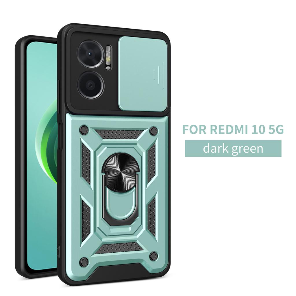 Portable stand Camera protect case for Xiaomi Redmi 10 5G Armor Hybrid Rotating bracket 360° Redmi10 5g Cover