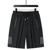 Pantaloncini in seta di ghiaccio Pantaloni casual estivi da uomo Gamba dritta Pantaloncini elasticizzati traspiranti e ad asciugatura rapida taglie forti