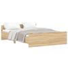 VidaXL Bed Frames Headboard and Footboard Sonoma Oak 135x190 Cm 3203791