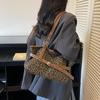 Korean Version of Casual Ins Leopard Print Large-capacity Tote Bag 2025 Autumn and Winter New Shoulder Underarm Bag Women's Simple and Versatile
