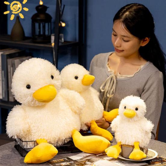 18/25/36CM Anatra Peluche Animali Giocattolo di Peluche Morbido Soffice Peluche per Bambini Bambini Neonati Sviluppo Sensoriale Giocattolo Regalo per Neonati Decorazione per la Cameretta