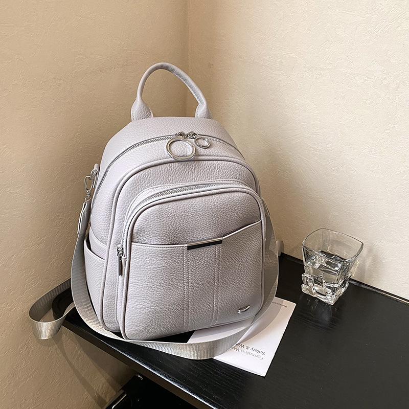 Simple and Versatile Messenger Bag Women's New High-end Fashion Student Backpack Commuter Travel Backpack