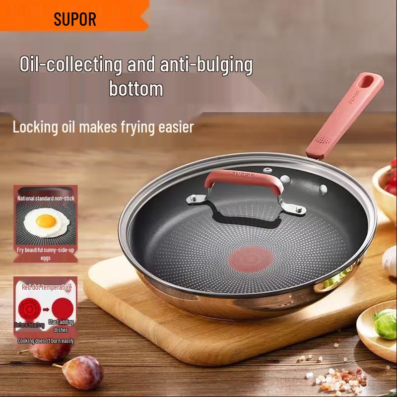 Supor Red Dot Non-stick Stainless Steel Frying Pan