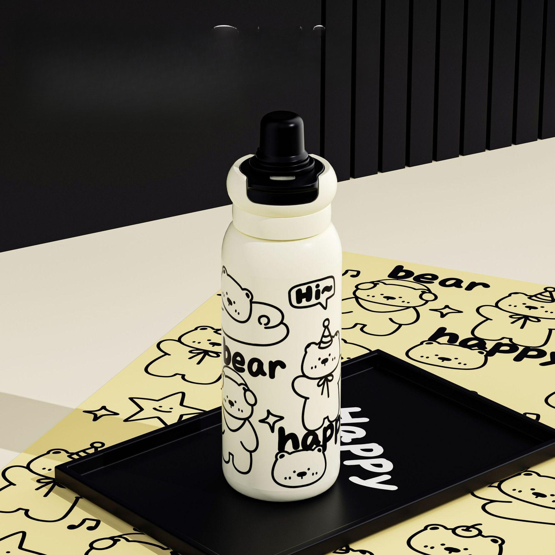 

Новый высококачественный внешний вид двойной питьевой стакан из нержавеющей стали вакуумный термос чашка портативный большой емкости ручная чашка 620Ml (stainless steel liner)