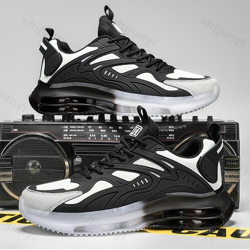 Mode 2025 Frühling Neue Herren Freizeit Sportschuhe Modetrend Vielseitige Schuhe mit dicker Sohle Low-Top Bequeme Schnür-Plateau-Sneakers