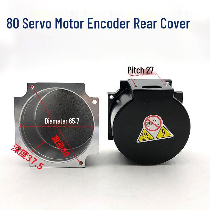 

Servo Motor Encoder Junction Box Accessories: Rear and Front Covers for 110-130 Motors