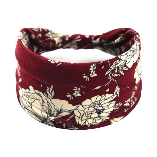 Large Bandeau Bohème Respirant Extensible Yoga Entraînement Cheveux Noués Femmes Africaines Filles Enveloppement de Tête Accessoires pour Cheveux