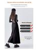 2026 Spring Women's Drapey Slimming High Waist A-Line Skirt with Belt