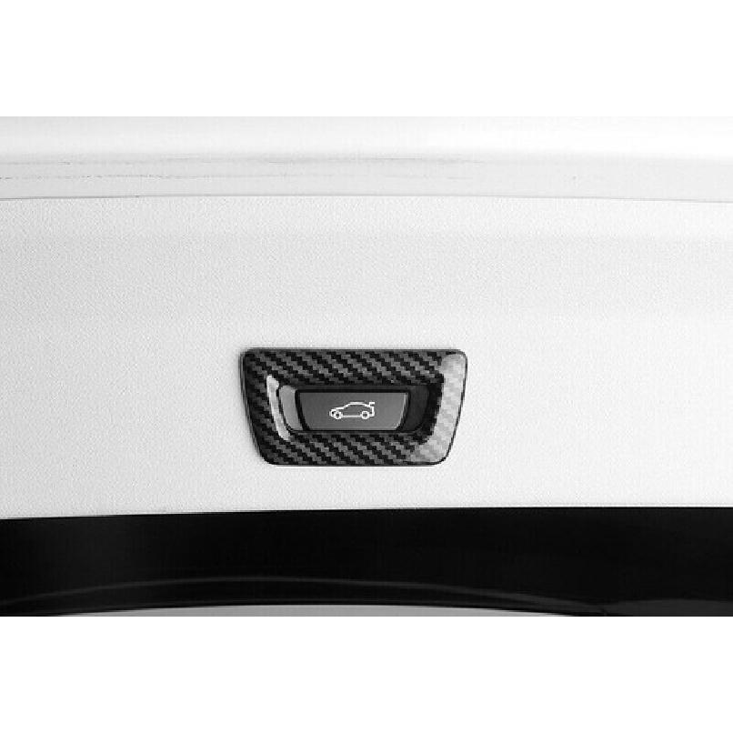 For BMW X3 G01 X4 G02 2018-21 ABS Carbon Fiber Tailgate Button Switch Cover Trim