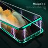 Suitable for Samsung S21 S21FE S22 Plus Metal Frame Double-sided Glass High Definition Shell Protective Case Wan Magnetic King