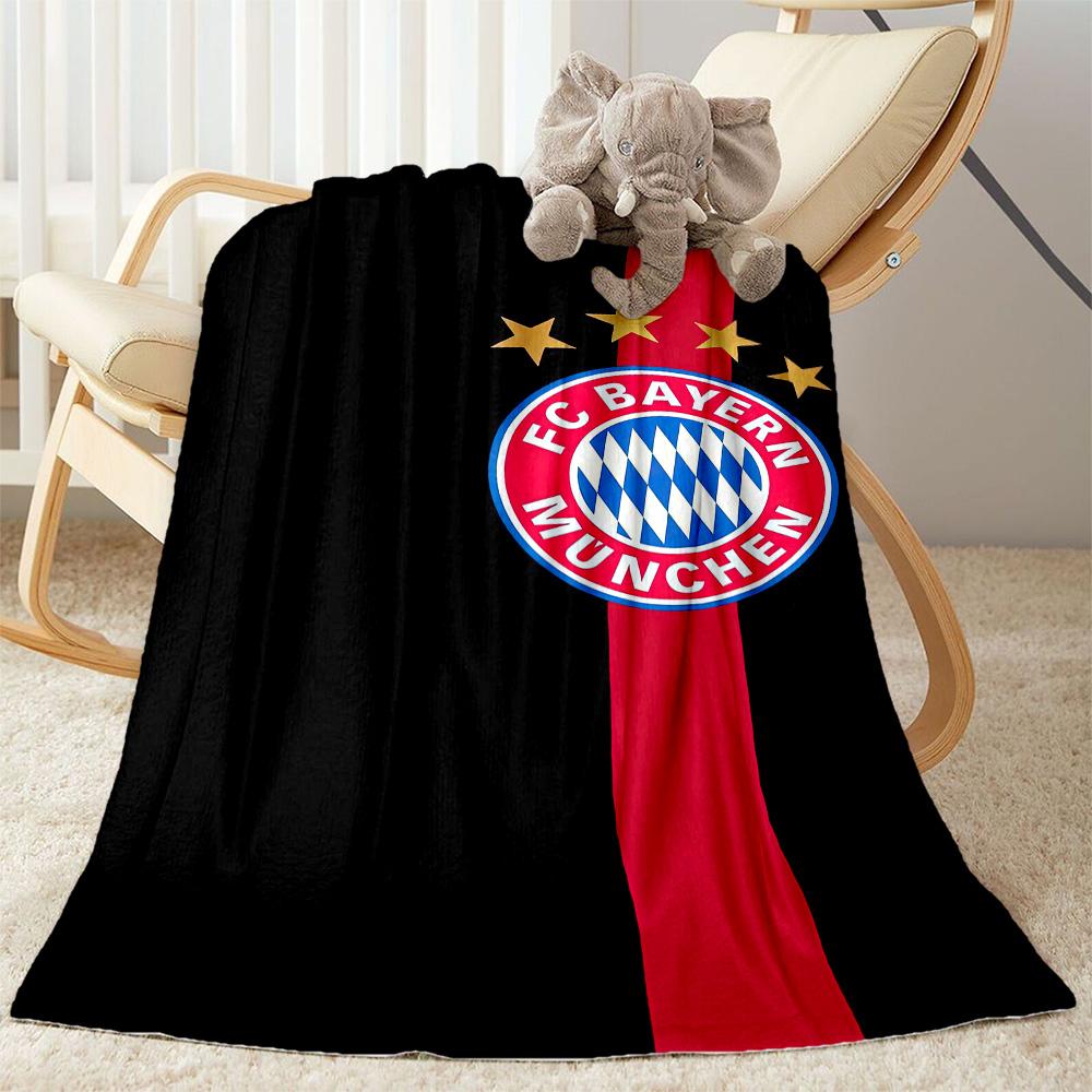 Bayern Munich Blanket Soft Warm Cozy Perfect for Bedding Couch Livingroom for All Seasons Modern Style Ideal Gift For Birthday Valentine'S Day