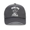 Funny Here For The Beer Print Baseball Cap Cartoon Creativity Beer Men Women Caps Adjustable Outdoor Sports Hat