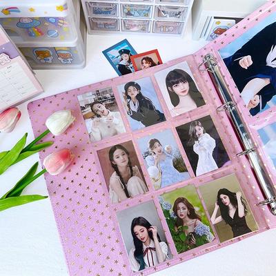 Stationery Multiple Pockets A4 Kpop Photocard Binder Transparent PP Photo Album Refill Pages DIY 4 Hole 4 Ring Photocard Holder