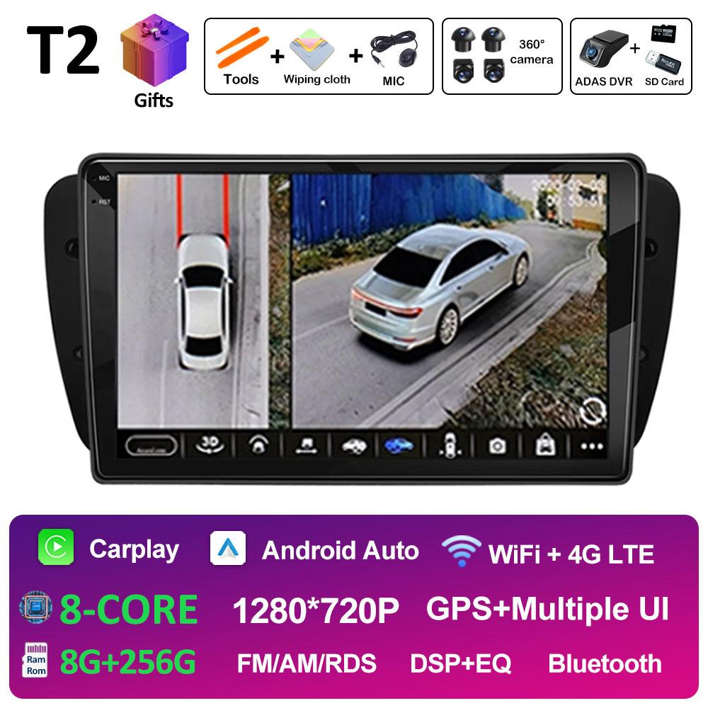 For Seat Ibiza MK4 6J 2008 2009 2010 2011 2012 - 2015 Navigation GPS Autoradio DSP Stereo Android OS QLED IPS Screen Accessories