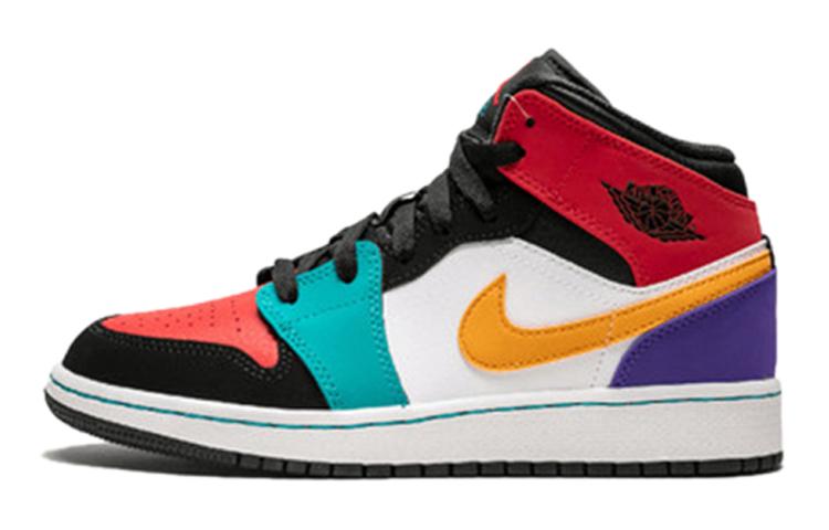 Jordan 1 Mid Bred Multi-Color GS 554725-125 37.5